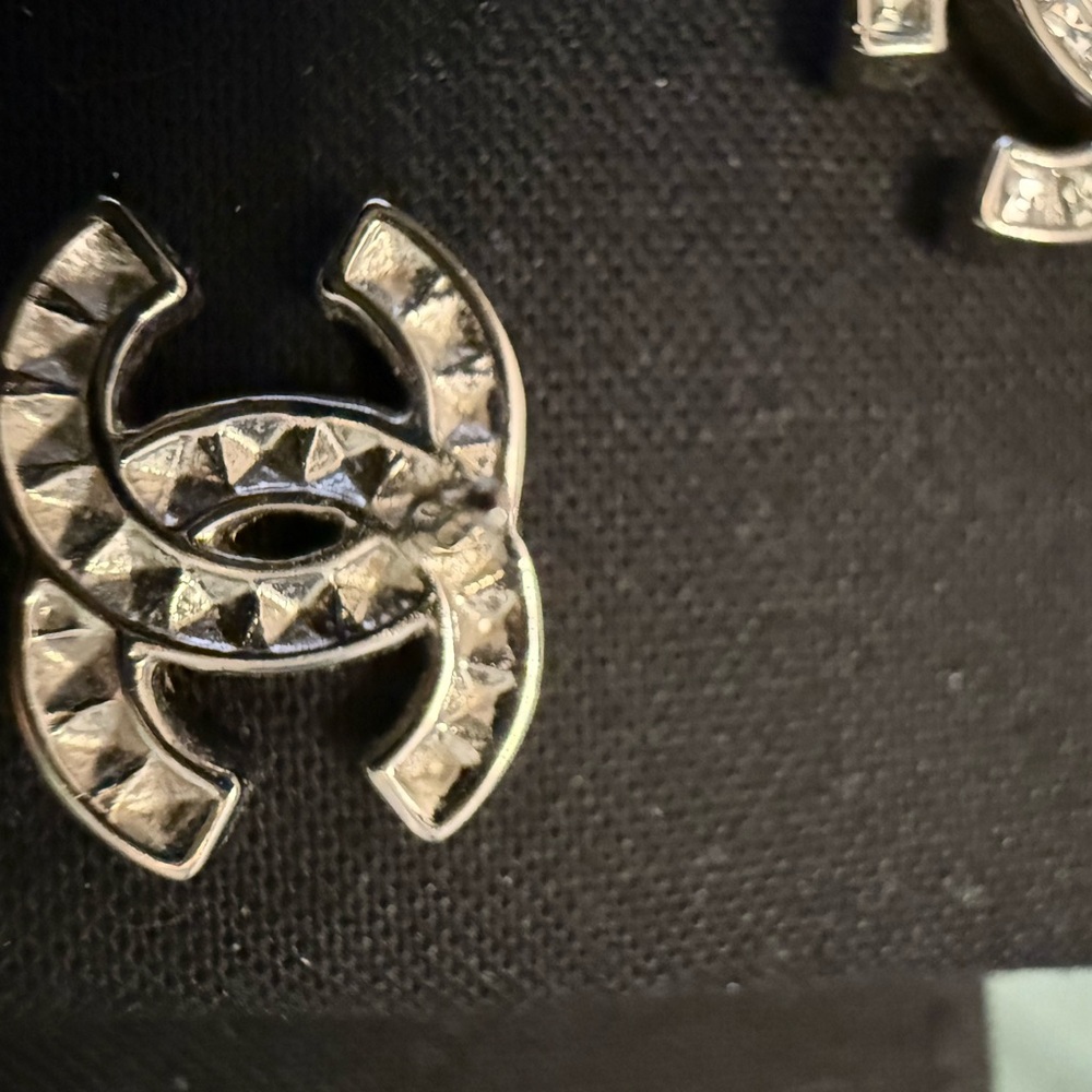 Chanel Silver Earrings